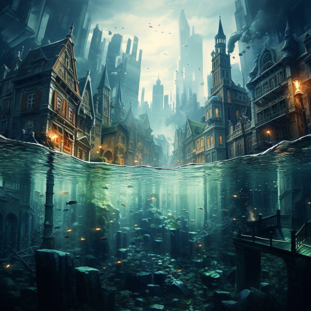 Фото Сонник город под водой